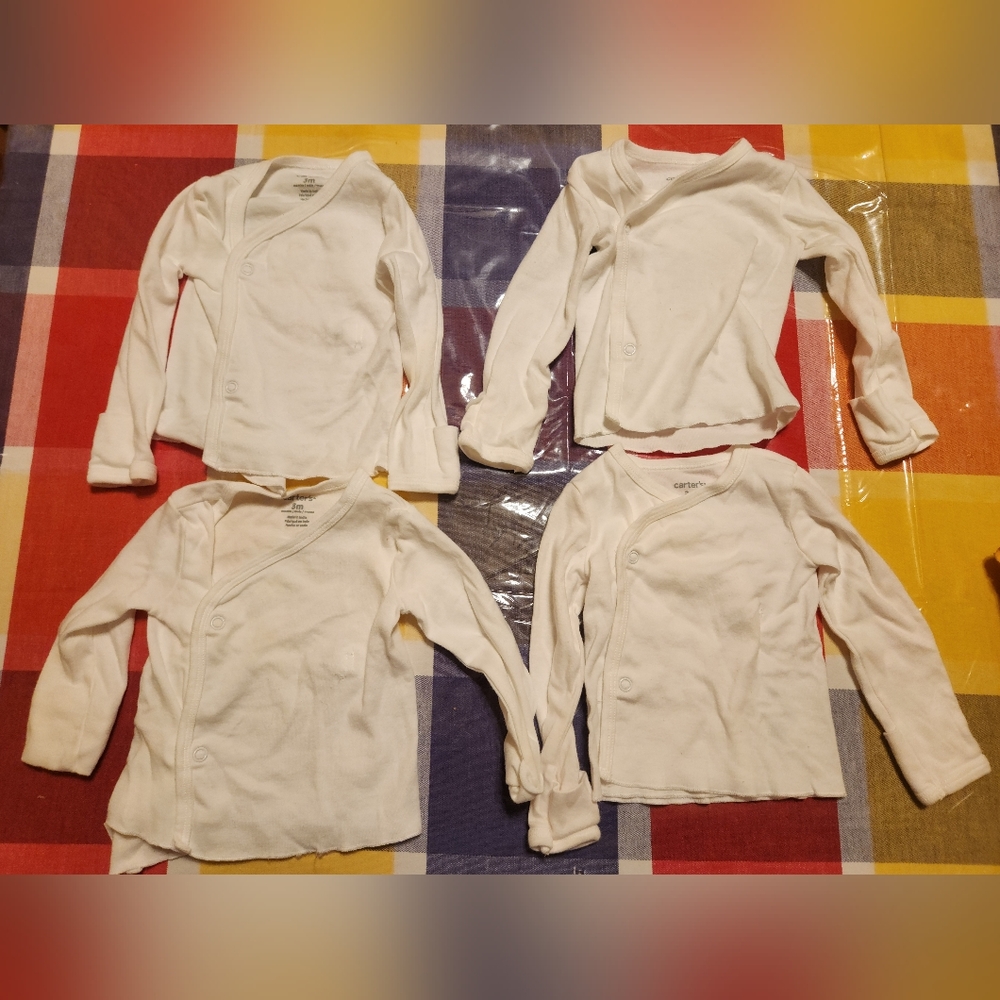 Carter''s 4-Pack Side-Snap Long Sleeves Tees